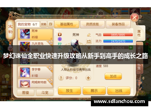 梦幻诛仙全职业快速升级攻略从新手到高手的成长之路